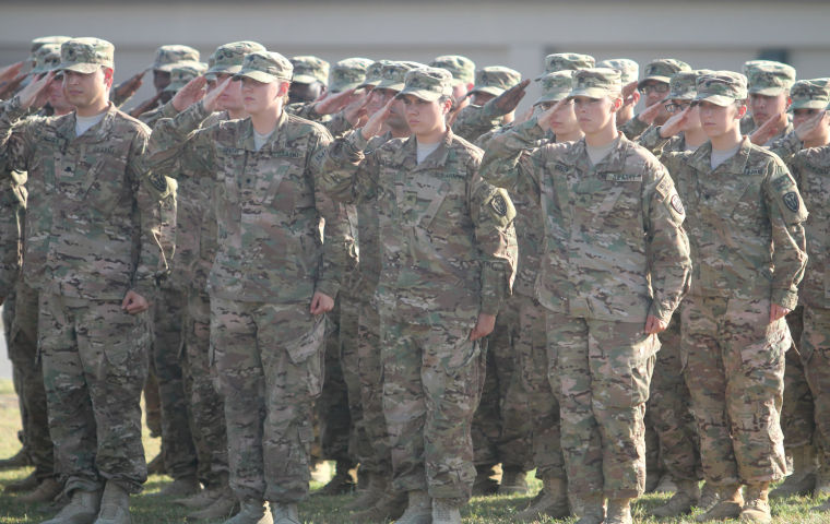 163rd Military Intelligence Battalion Casing Ceremony